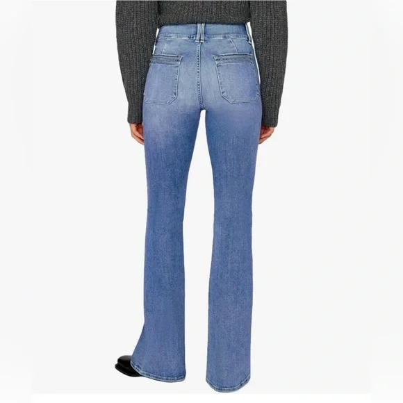 Frame Denim High Rise Women's Double Stitch Detail Flare Jeans-Merced-Size 29 - Picture 3 of 11